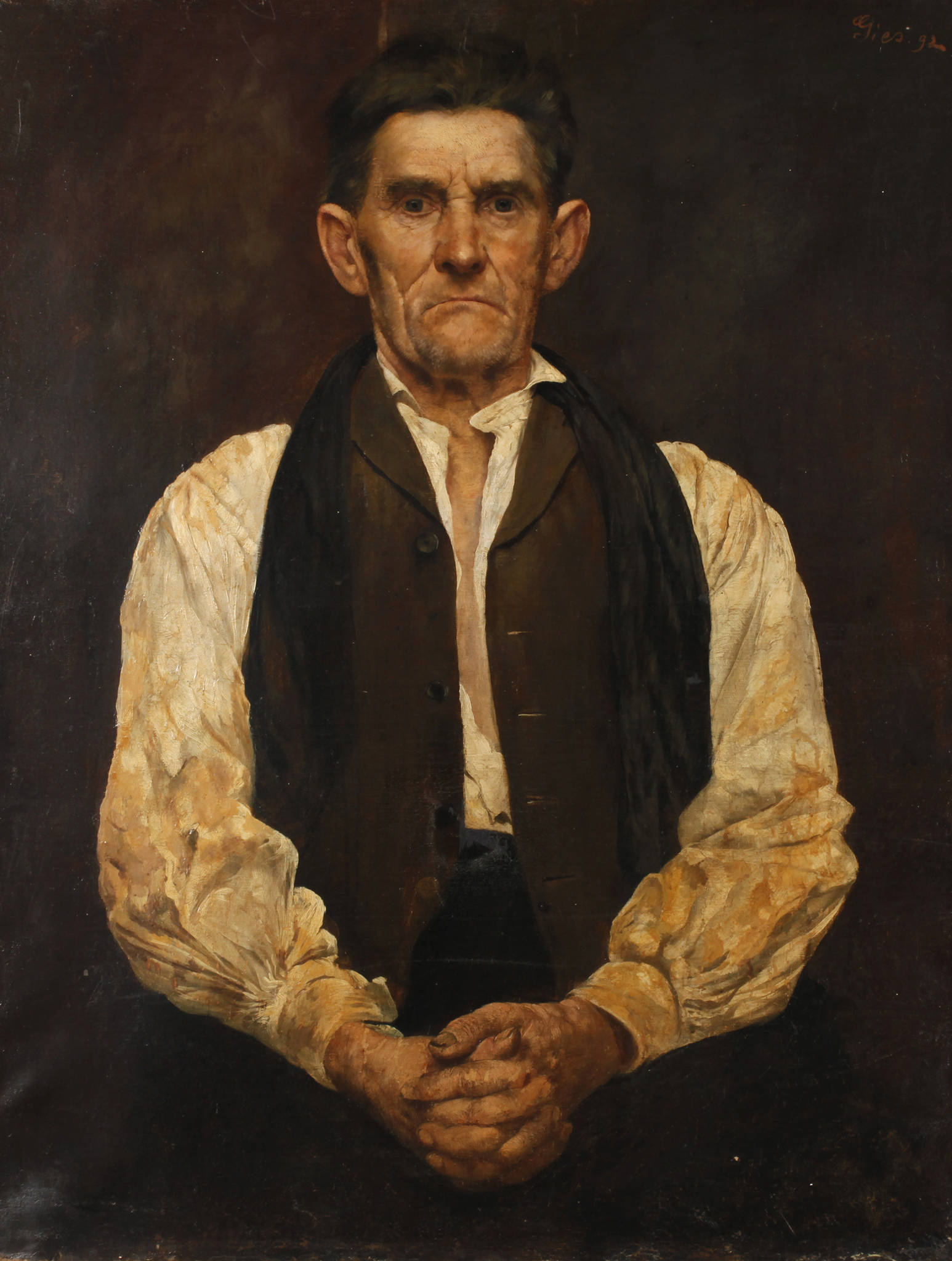 Gies, Andächtiger Bauer