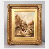 Louis Marie Lemaire, Hühner vorm Bauernhof111