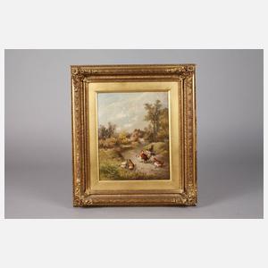 Louis Marie Lemaire, Hühner vorm Bauernhof