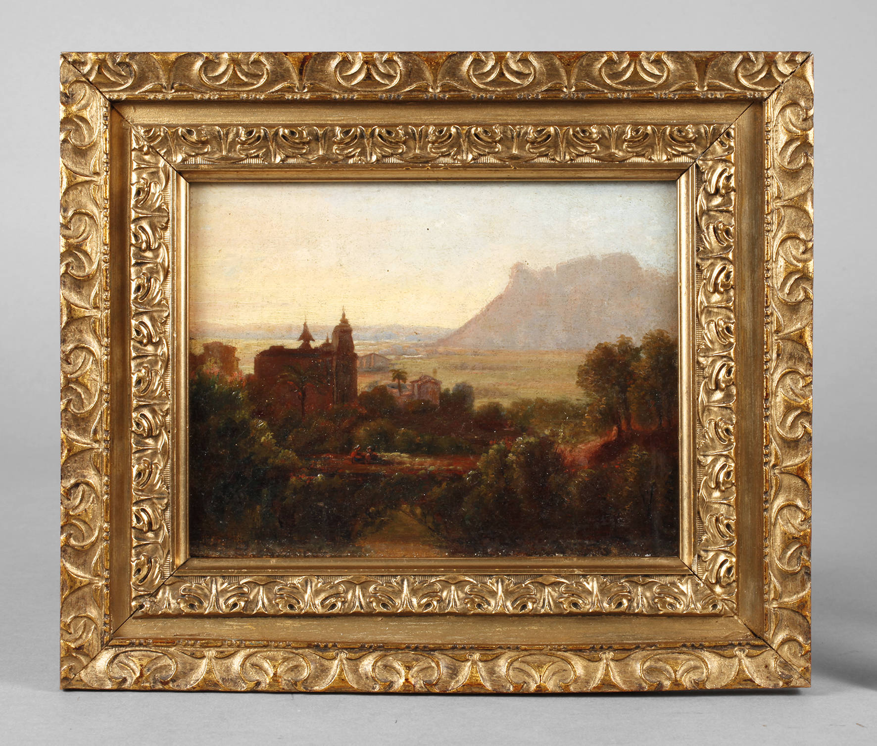 Prof. Thomas Ender, italienische Landschaft mit Kloster