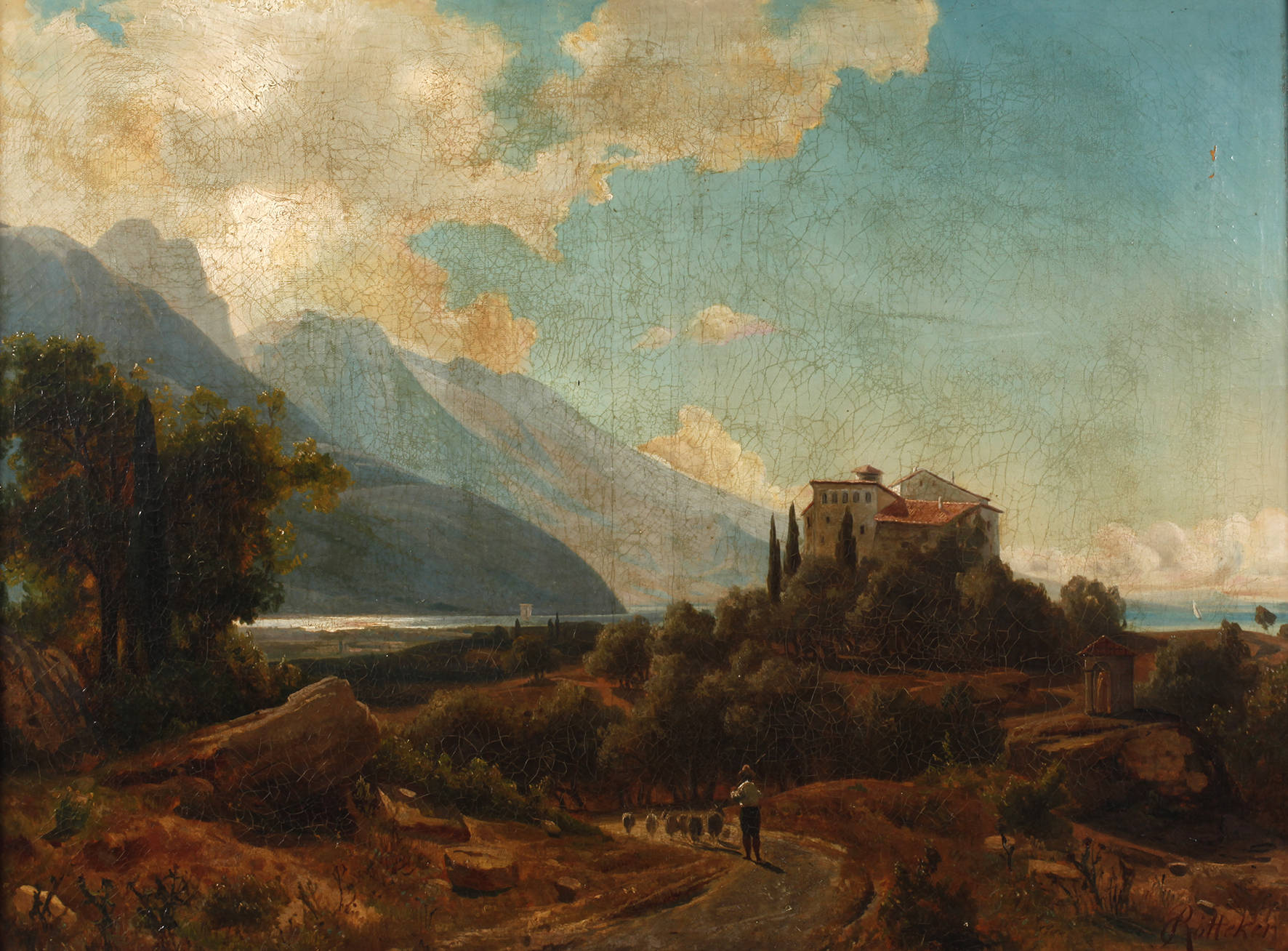 Carl Johann Rötteken, Mediterrane Landschaft