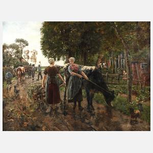 ”Holländische Dorfstraße” nach Max Liebermann
