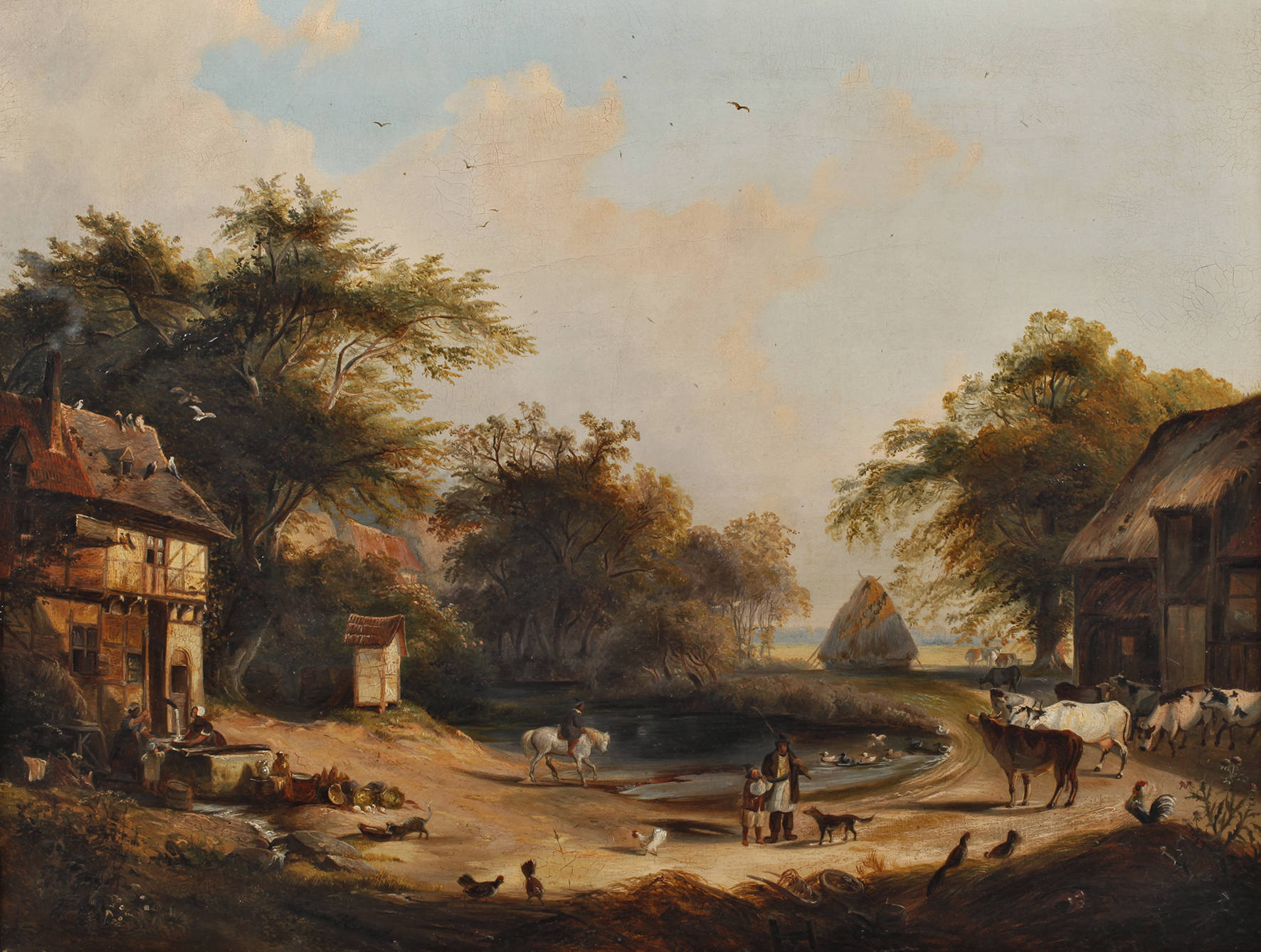 ”Sommermorgen auf dem Lande” nach Caspar Scheuren