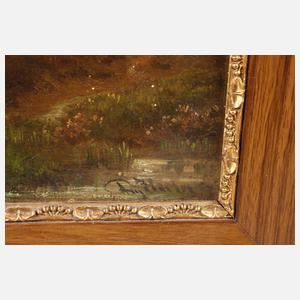 August Hörter, Schänke in Sommerlandschaft