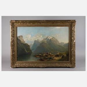 Johannes Bartholomäus Duntze, Sommerliche Fjordansicht