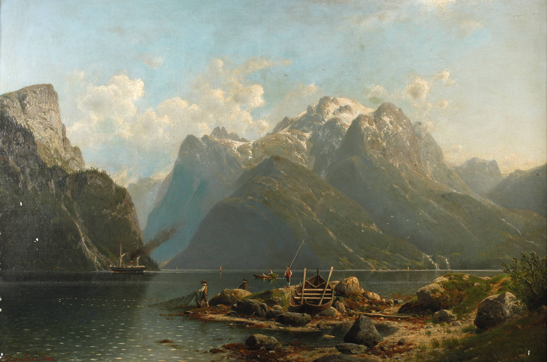 Johannes Bartholomäus Duntze, Sommerliche Fjordansicht