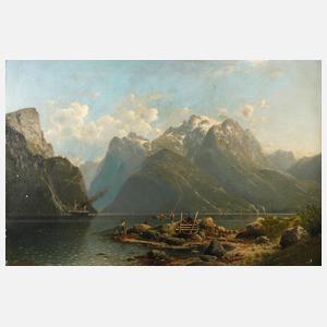 Johannes Bartholomäus Duntze, Sommerliche Fjordansicht