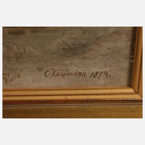 O. Kaufmann, Burg in Winterlandschaft