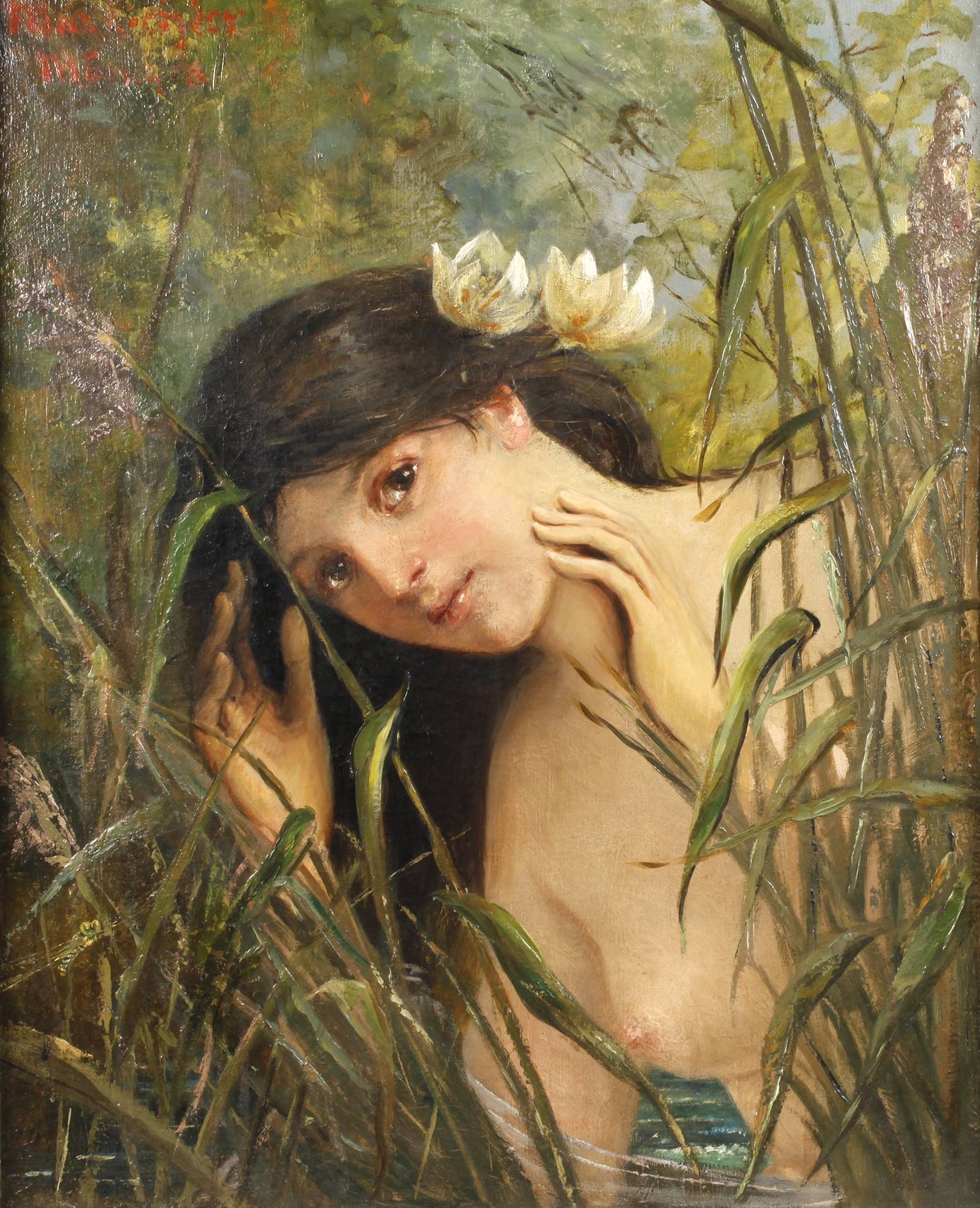 Prof. Max Eichler, Nymphe im Schilf