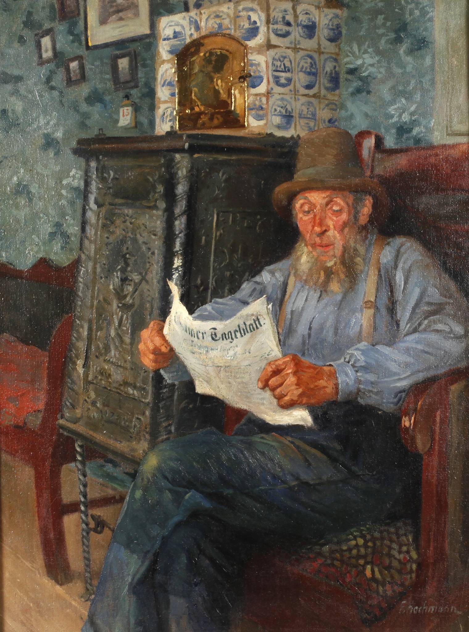 Franz Hochmann, Zeitungsleser