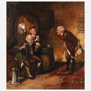 Krüger, gesellige Runde im Weinkeller