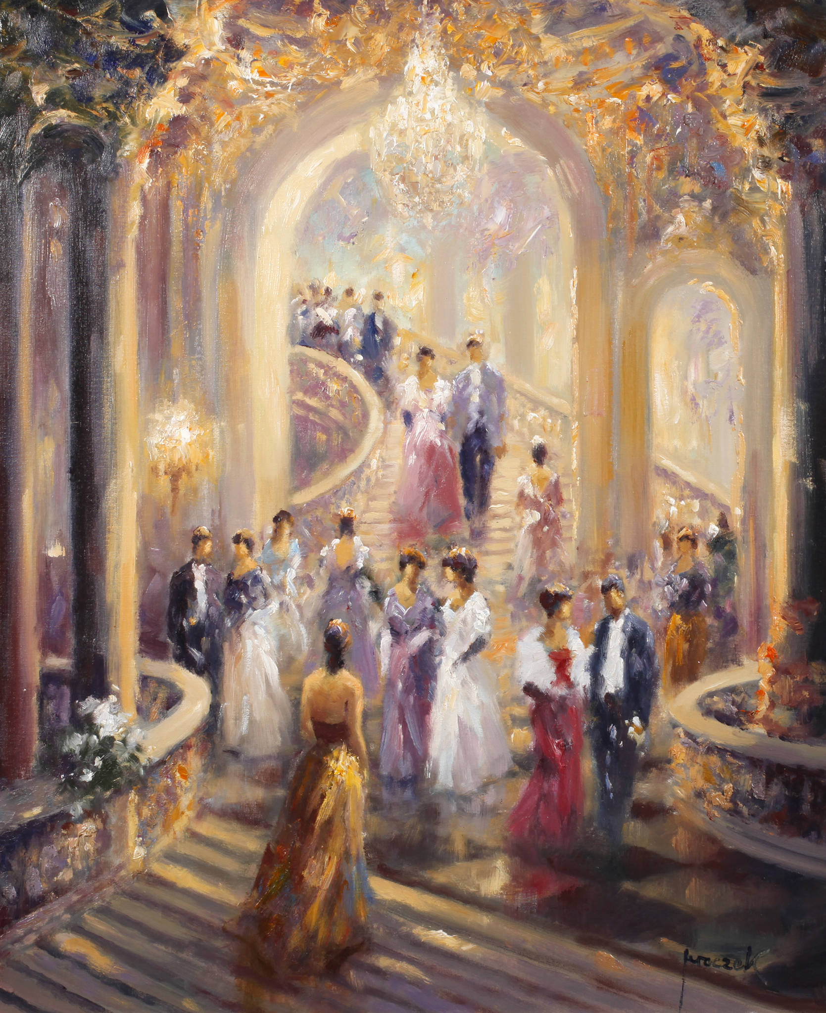 Christian Jereczek, Ballgesellschaft im Foyer