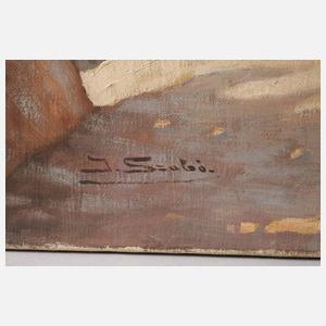 J. Szabó, Steinzeitliche Bärenjagd