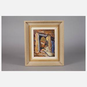 Albert Nyfeler, ”Theodor Bellwald am Fenster”