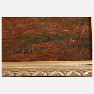 Karel Baerwaldt, Soldat als Jäger im Herbstwald