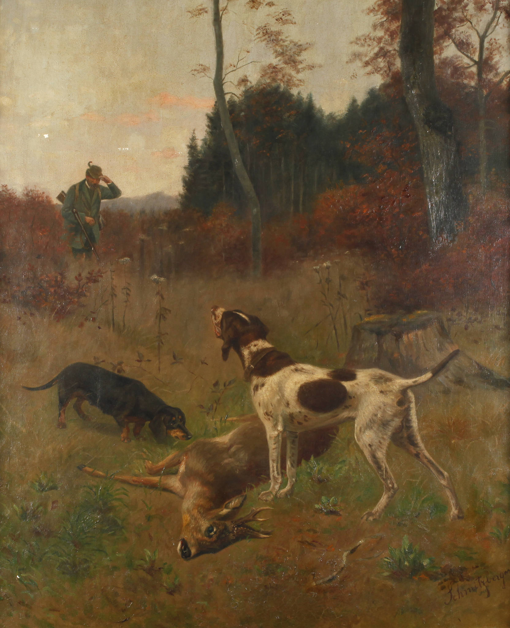 Prof. Josef Schmitzberger, Jagdszene