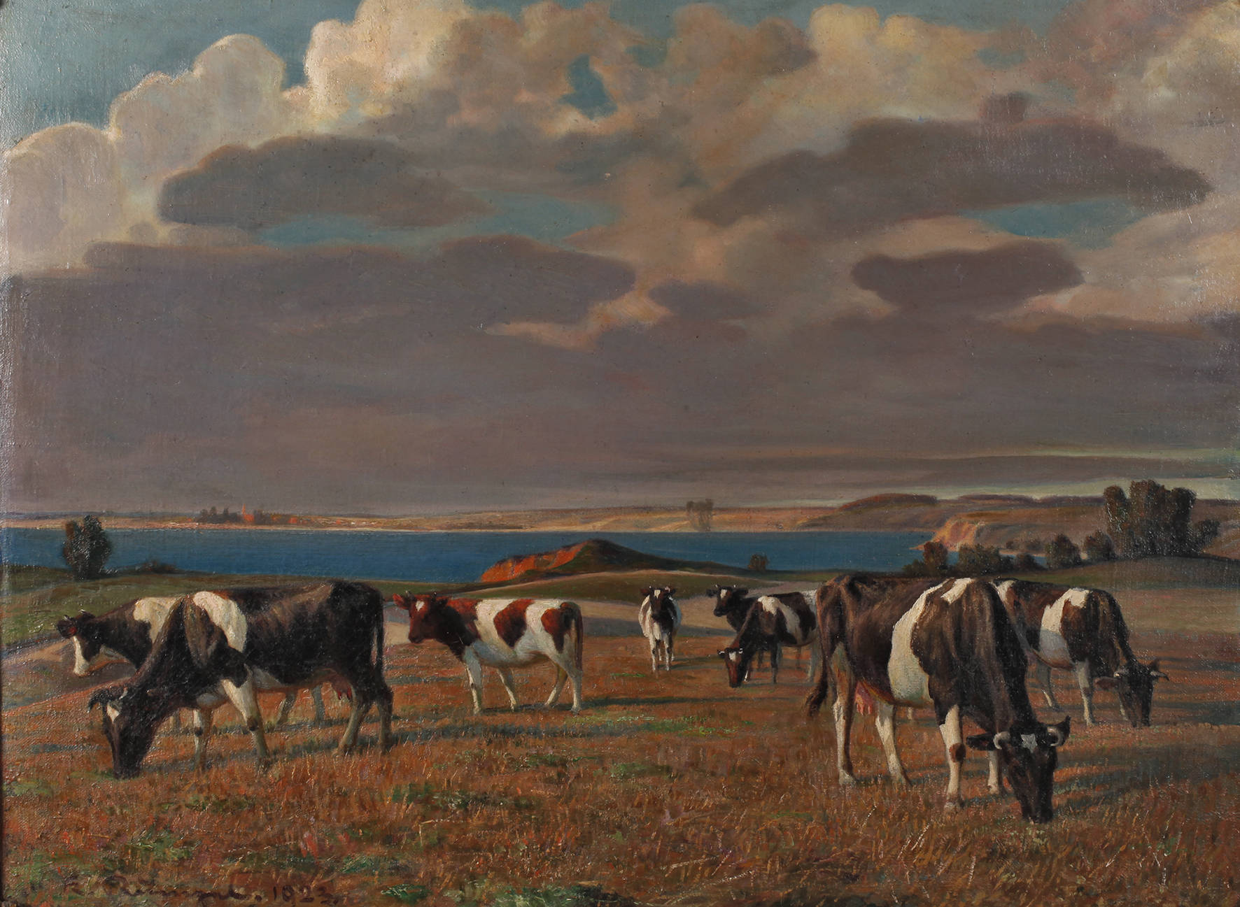 Karl Rumpel, Kühe auf der Weide