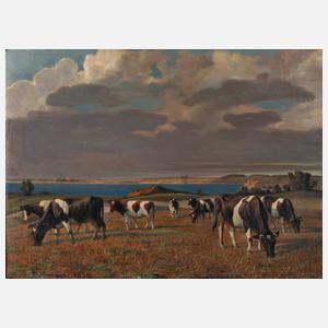 Karl Rumpel, Kühe auf der Weide