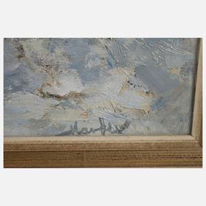 Rotte Schwarzwild in Winterlandschaft