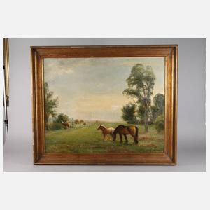 Carl Weisgerber, Haflinger auf der Koppel