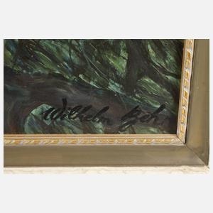 Wilhelm Behr, Buntspechte am Baum