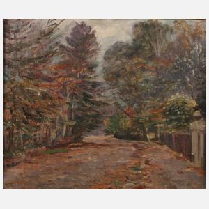 August Dencker, Herbstlicher Waldweg