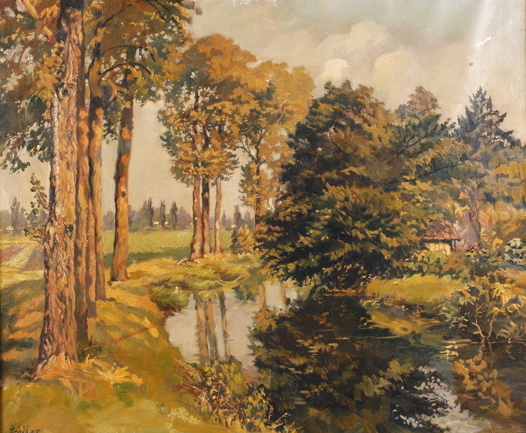 Heinrich Bühler, Bach in lichter Sommerlandschaft