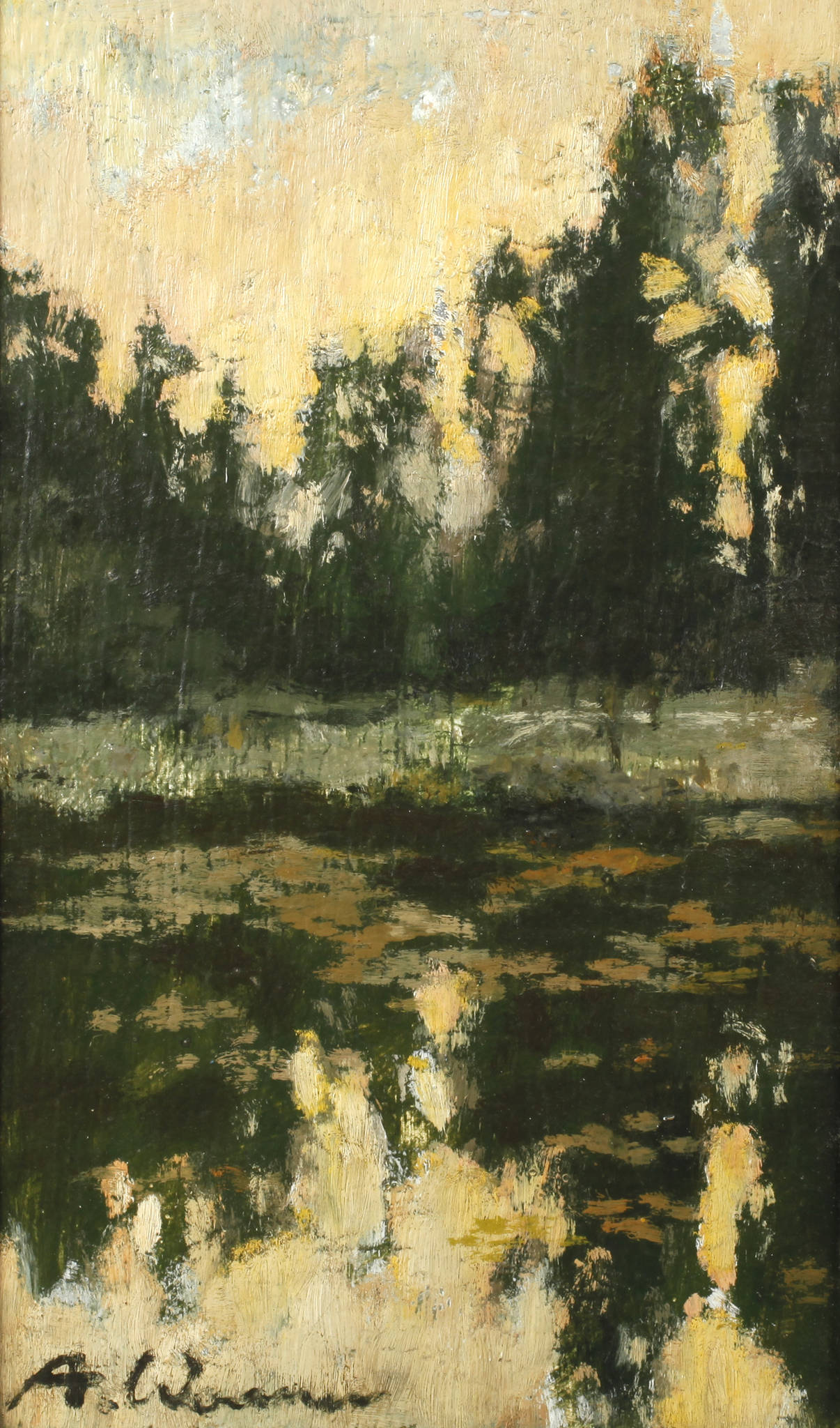 Artur Wasner, Abend am Teich