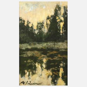 Artur Wasner, Abend am Teich