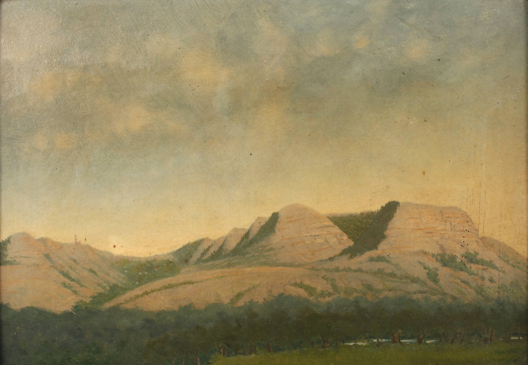 Sommerliche Ansicht der Kernberge bei Jena