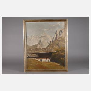 W. Hohenegg, Almhütte im Gebirge