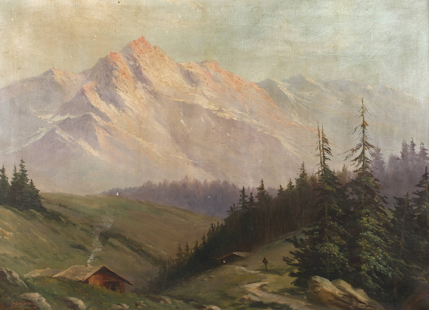 Paul Schimming, Sommerliche Hochgebirgslandschaft