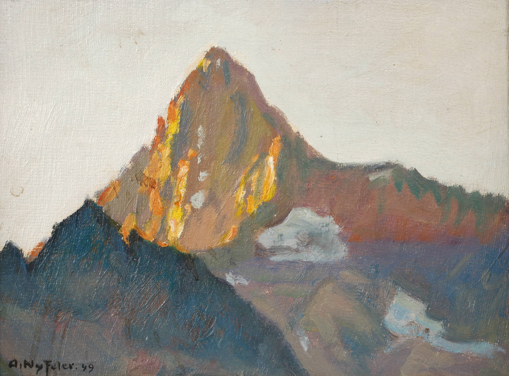 Albert Nyfeler, ”Bietschhorn von Osten”