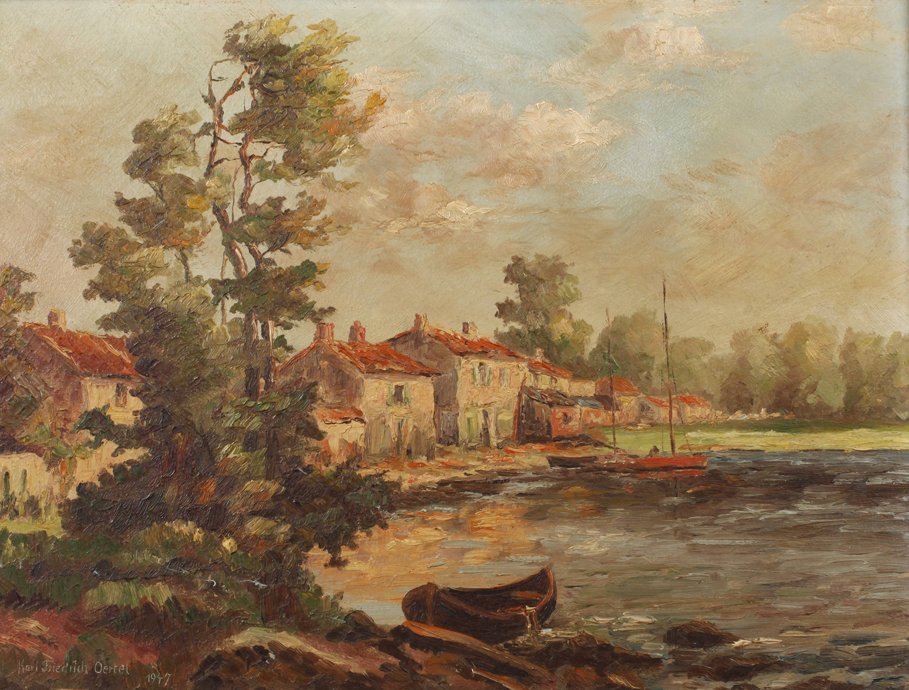 Karl Friedrich Oertel, Kleine Seelandschaft