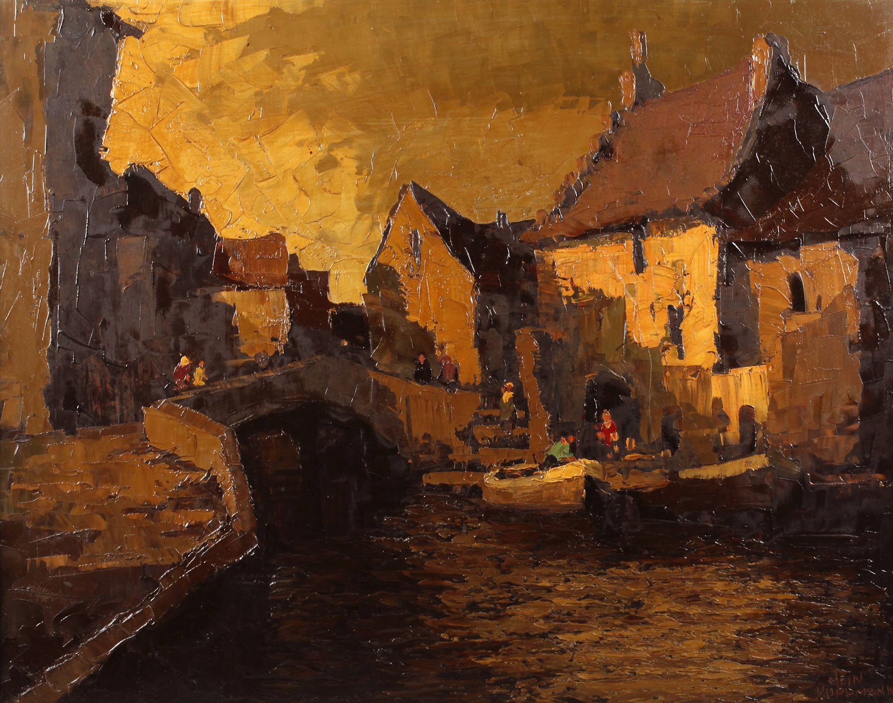 Hein Hoppmann, Partie am Kanal