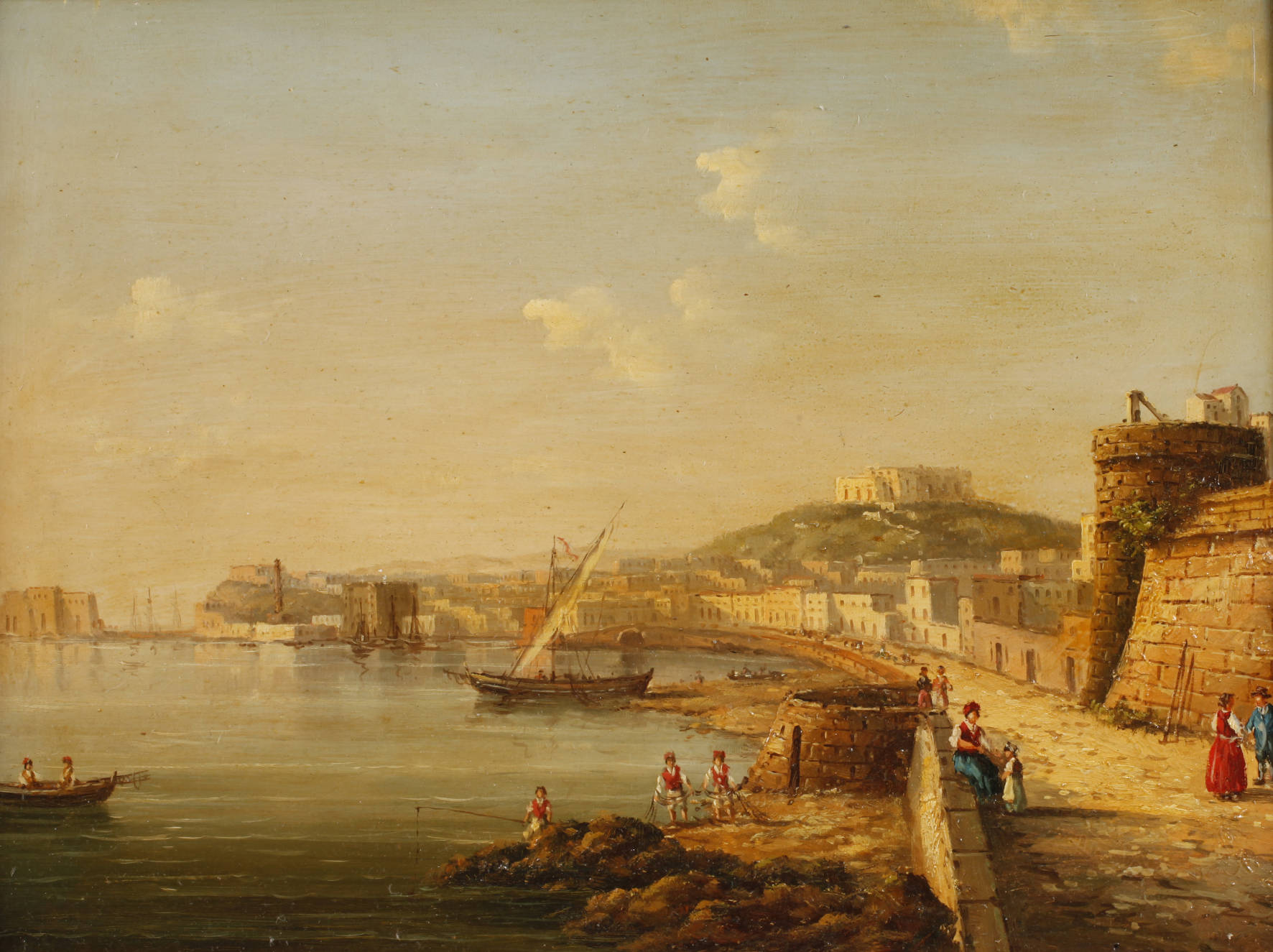 Neapolitanische Szene an der Uferpromenade