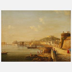 Neapolitanische Szene an der Uferpromenade