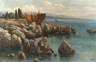 Michael Ruppe, attr., Mediterrane Seeuferlandschaft