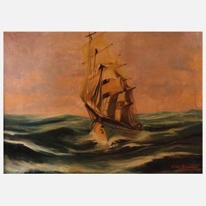 Hans Brandner, Dreimaster auf stürmischer See