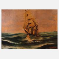 Hans Brandner, Dreimaster auf stürmischer See111