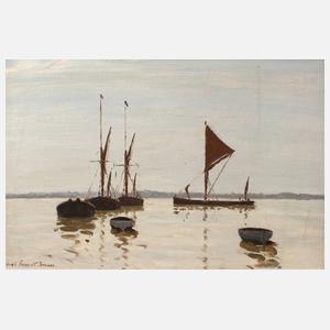 Hugh Boycott Brown, ”Grauer Tag in Pin Mill, Suffolk”