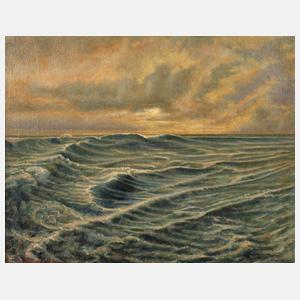 Meereswogen in der Abendstimmung