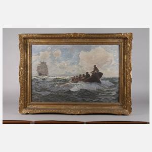 Ruderer auf stürmischer See