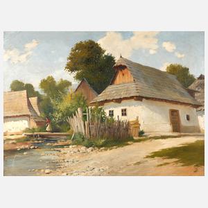 Ungarische Dorfszene