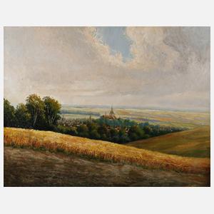 R. Heimer, Spätsommerliche Stadtansicht