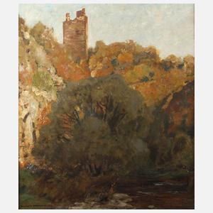 Prof. Eugen Bracht, ”Ruine Manderscheid i. d. Eifel”