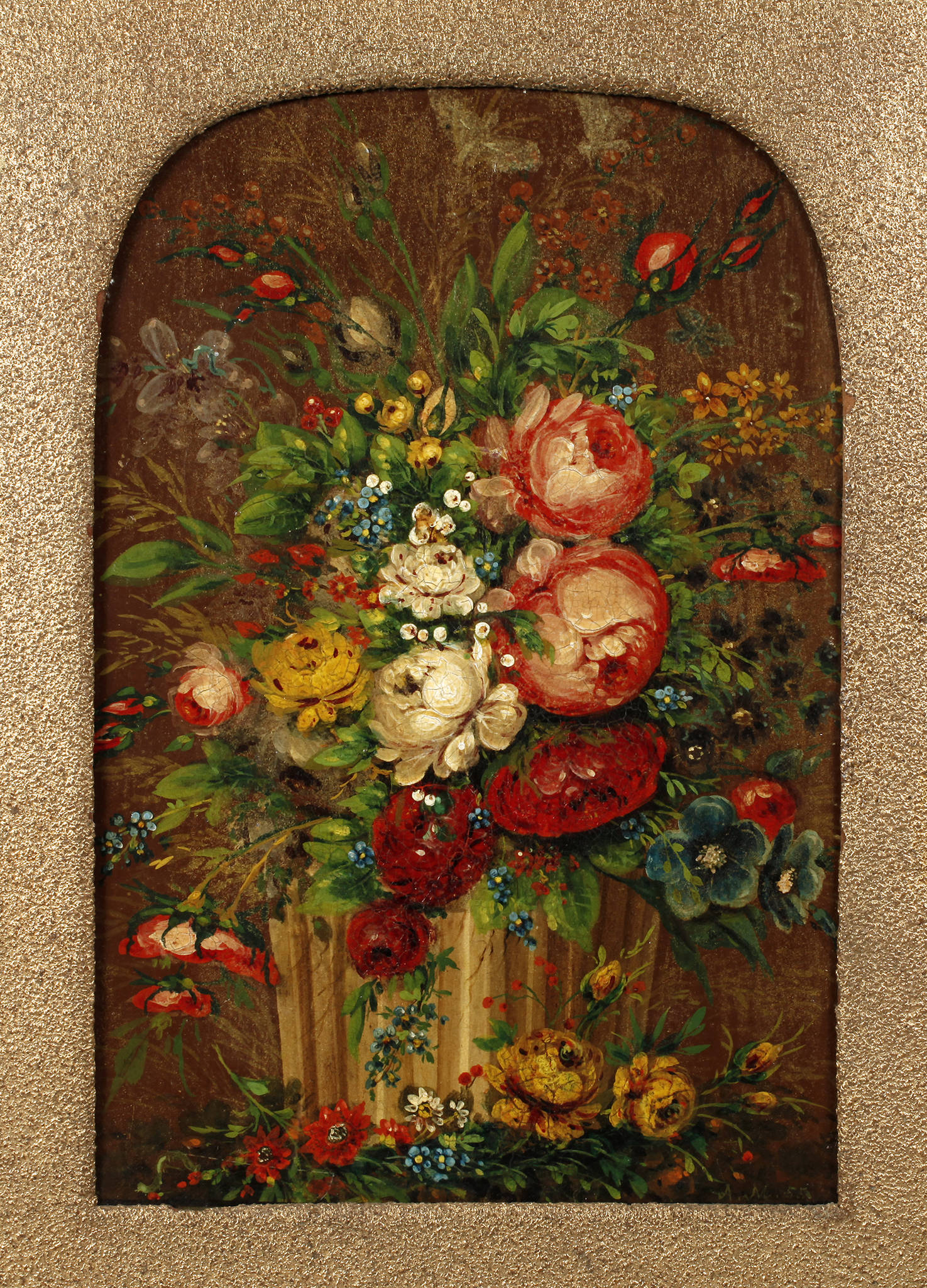 Blumenstillleben in Bauernmalerei