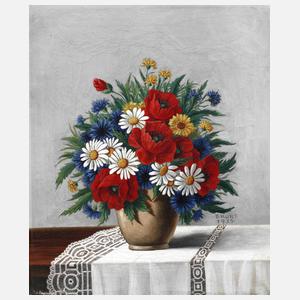 E. Kurt, Sachliches Feldblumenstillleben