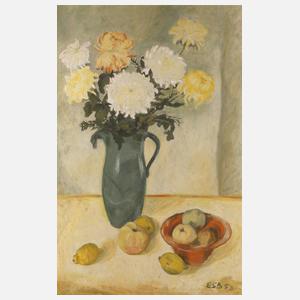 Lichtes Chrysanthemenstillleben