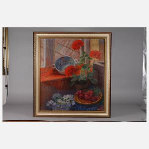 Ellinor Reuter-Raabe, Stillleben mit Geranien